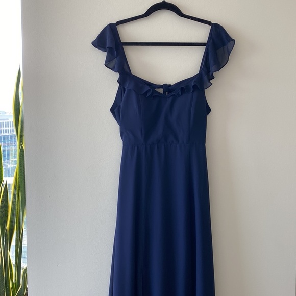 BHLDN Diana Dress in Midnight or Navy - Picture 6 of 12